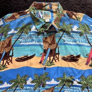 Ron Anderson Kahala Hawaiian Shirt‎  Men's 2XL Rayon